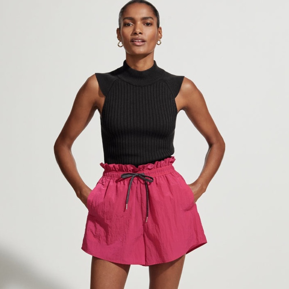 Vibrant Fuchsia Tulair High Rise Shorts